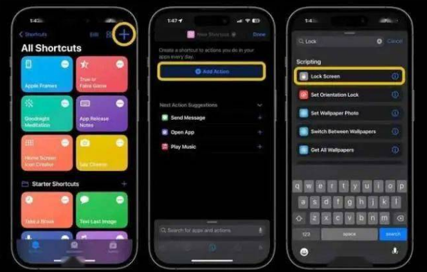 阿勒泰苹果14锁屏维修店分享iPhone14升级iOS16.4后如何创建锁屏快捷方式 